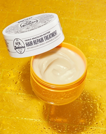 Sol de Janeiro Triple Brazilian Butter™ Hair Repair Treatment intensyviai drėkinanti ir maitinanti kaukė sausiems ir pažeistiems plaukams