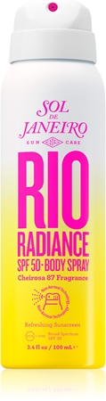 Sol de Janeiro Rio Radiance SPF 50 erfrischendes und feuchtigkeitsspendendes Spray zum Schutz der Haut