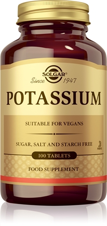 Solgar Potassium tabletki na wsparcie czynności układu nerwowego