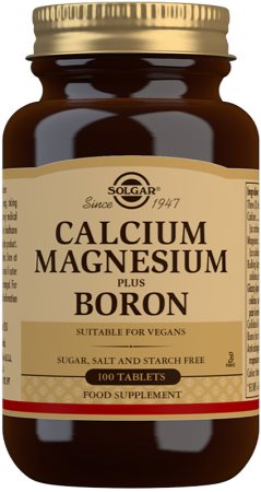 Solgar Calcium, Magnesium & Boron podpora normálního stavu kostí a zubů