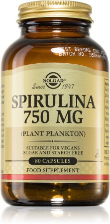 Solgar Spirulina 750 mg Naturalny przeciwutleniacz