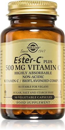 Solgar Ester - C Plus 500 mg tablety na podporu imunitného systému, pre krásnu pleť a nechty