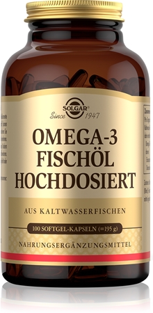 Solgar Omega-3 Fischöl Hochdosiert Kapseln mit essenziellen Fettsäuren