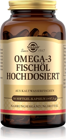 Solgar Omega-3 Fischöl Hochdosiert Kapseln mit essenziellen Fettsäuren