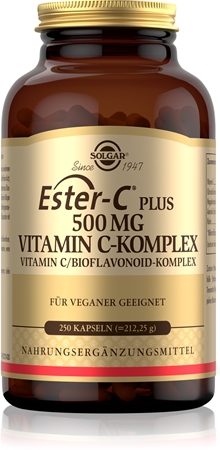 Solgar Ester-C Plus 500 mg Kapseln zur Unterstützung des Immunsystems