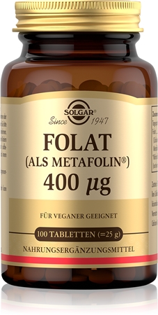 Solgar Folat 400 µg Tabletten mit Folsäure