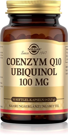 Solgar Coenzym Q10 Ubiquinol 100 mg Kapseln mit dem Coenzym Q10