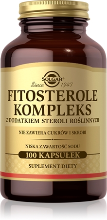 Solgar Fitosterole Kompleks kapsułki do utrzymania prawidłowego poziomu cholesterolu