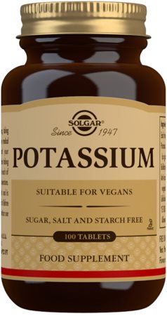 Solgar Potassium suplement diety na wsparcie czynności układu nerwowego