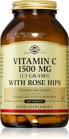 Solgar Vitamin C 1500 mg tablety pro podporu imunitního systému, krásnou pleť, nehty a normální stav zubů