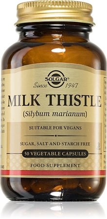 Solgar Milk Thistle suplement diety na poprawę czynności wątroby