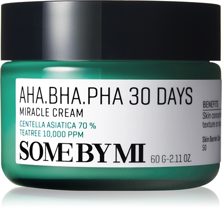 Some By Mi AHA∙BHA∙PHA 30 Days Miracle Cream multiaktivna krema s pomirjajočim učinkom