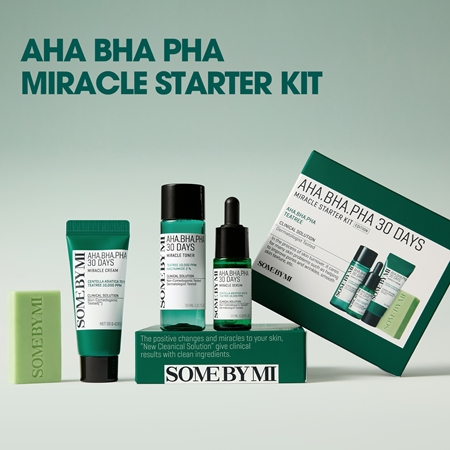 Some By Mi AHA∙BHA∙PHA 30 Days Miracle Starter Kit set for problem skin, acne