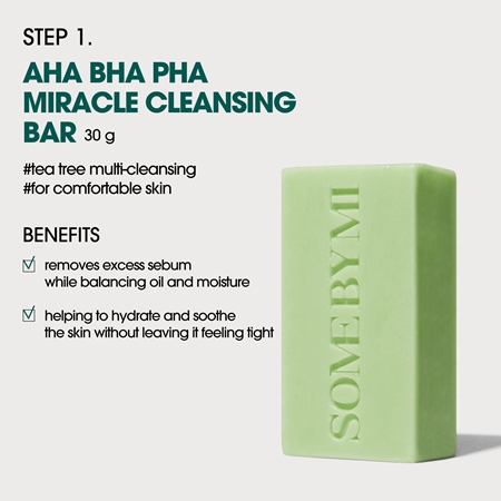 Some By Mi AHA∙BHA∙PHA 30 Days Miracle Starter Kit set for problem skin, acne