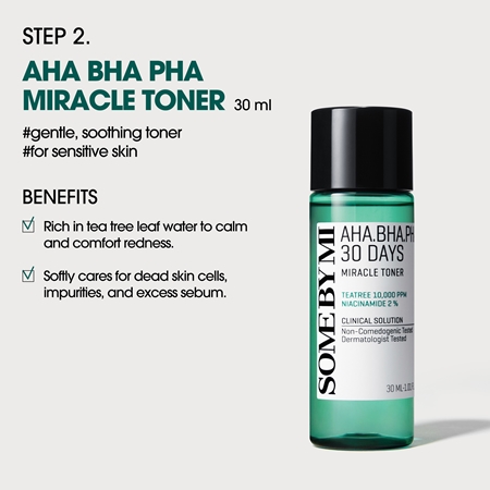 Some By Mi AHA∙BHA∙PHA 30 Days Miracle Starter Kit set for problem skin, acne