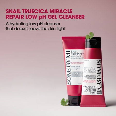 Some By Mi Snail Truecica Miracle Repair Low pH Cel Cleanser rauhoittava puhdistusgeeli rasvoittuvalle ja ongelmaiholle