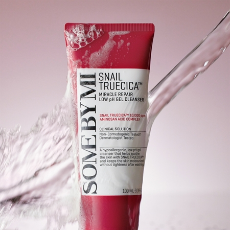 Some By Mi Snail Truecica Miracle Repair Low pH Cel Cleanser gel nettoyant apaisant pour peaux grasses et à problèmes