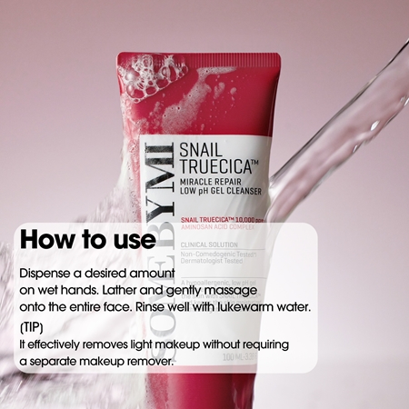 Some By Mi Snail Truecica Miracle Repair Low pH Cel Cleanser rauhoittava puhdistusgeeli rasvoittuvalle ja ongelmaiholle