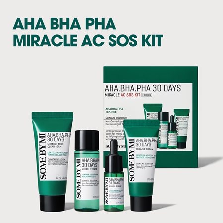 Some By Mi AHA∙BHA∙PHA 30 Days Miracle AC SOS Kit dovanų rinkinys nuo aknės