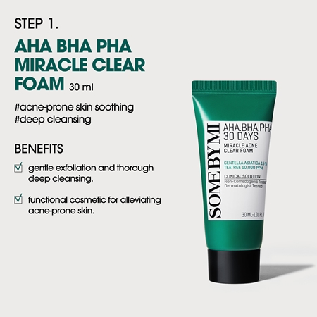 Some By Mi AHA∙BHA∙PHA 30 Days Miracle AC SOS Kit dovanų rinkinys nuo aknės