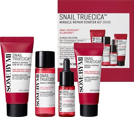 Some By Mi Snail Truecica Miracle Repair Starter Kit coffret cadeau pour peaux sensibles sujettes à l'acné