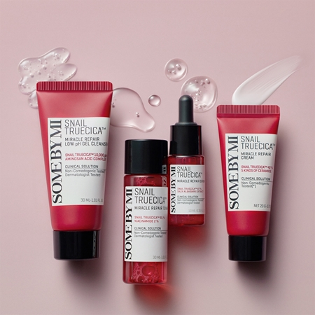 Some By Mi Snail Truecica Miracle Repair Starter Kit coffret cadeau pour peaux sensibles sujettes à l'acné