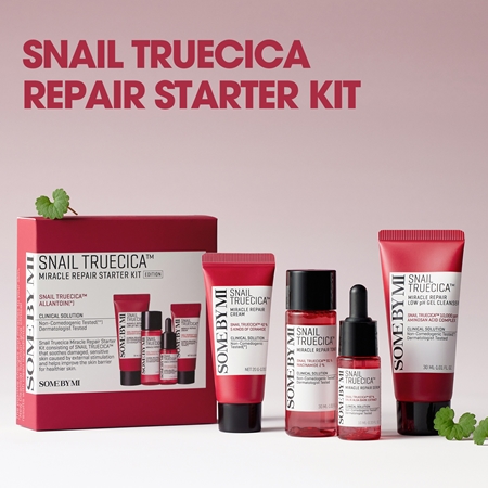 Some By Mi Snail Truecica Miracle Repair Starter Kit Gift Set for sensitive acne-prone skin