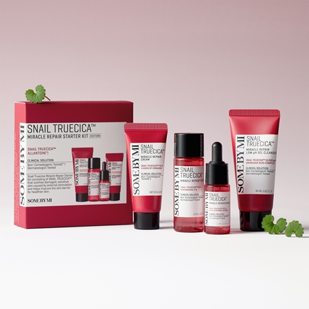 Some By Mi Snail Truecica Miracle Repair Starter Kit coffret cadeau pour peaux sensibles sujettes à l'acné