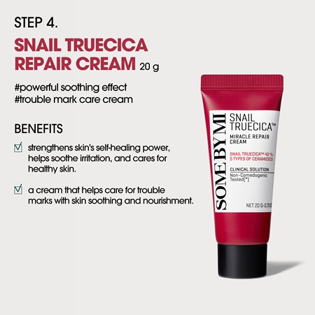 Some By Mi Snail Truecica Miracle Repair Starter Kit Gift Set for sensitive acne-prone skin
