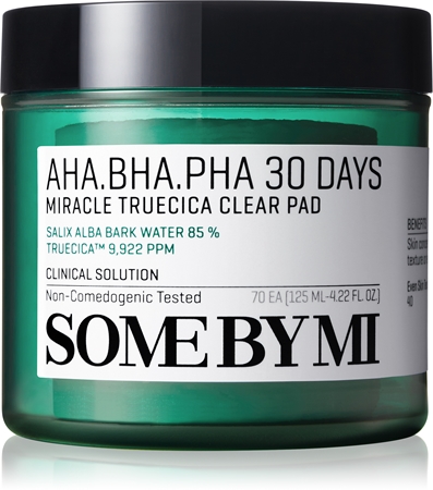 Some By Mi AHA∙BHA∙PHA 30 Days Miracle Truecica Clear Pad čistilne blazinice za problematično kožo, akne