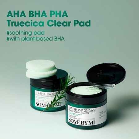 Some By Mi AHA∙BHA∙PHA 30 Days Miracle Truecica Clear Pad čistilne blazinice za problematično kožo, akne