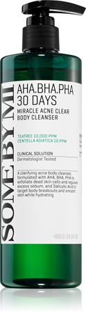 Some By Mi AHA∙BHA∙PHA 30 Days Miracle Acne Clear Body Cleanser gel limpiador espumoso para pieles problemáticas y grasas