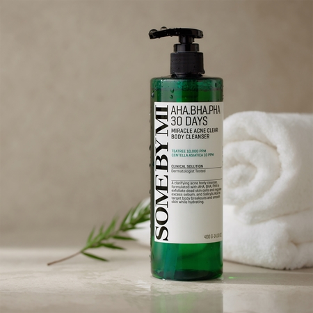 Some By Mi AHA∙BHA∙PHA 30 Days Miracle Acne Clear Body Cleanser gel limpiador espumoso para pieles problemáticas y grasas