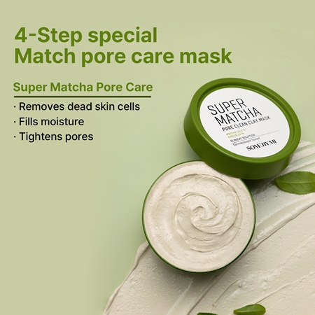 Some By Mi Super Matcha Pore Clean čistiaca ílová pleťová maska pre stiahnuté póry