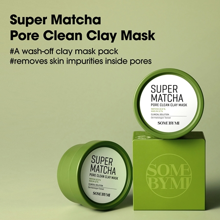 Some By Mi Super Matcha Pore Clean Clay Mask Rengörande lermask för ansiktet för por-åtdragning