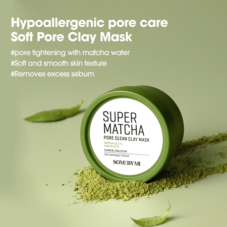Some By Mi Super Matcha Pore Clean Clay Mask Rengörande lermask för ansiktet för por-åtdragning