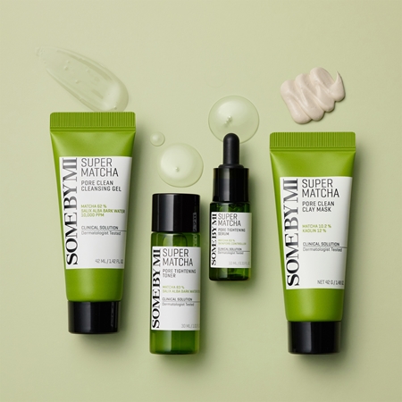 Some By Mi Super Matcha Pore Care Starter Kit coffret cadeau pour resserrer les pores et pour un look mat
