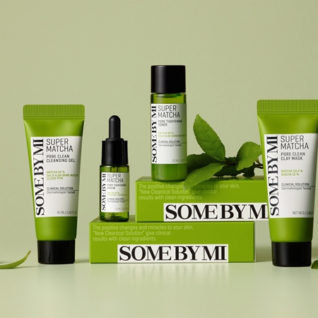 Some By Mi Super Matcha Pore Care Starter Kit coffret cadeau pour resserrer les pores et pour un look mat