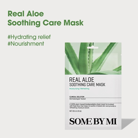 Some By Mi Clinical Solution Aloe Soothing Care Mask Calming Face Sheet Mask
