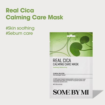 Some By Mi Clinical Solution Cica Calming Care Mask Calming Face Sheet Mask for sensitive skin