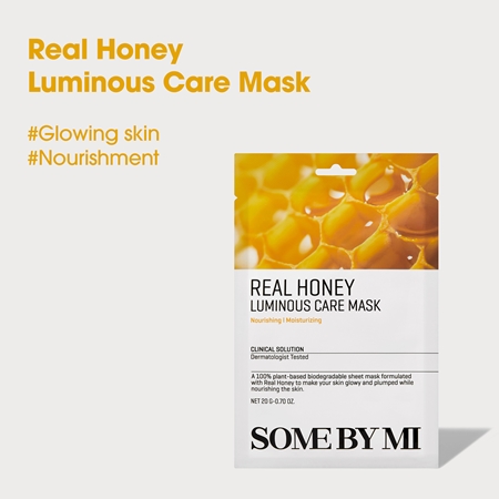 Some By Mi Clinical Solution Honey Luminous Care Mask masque tissu éclat