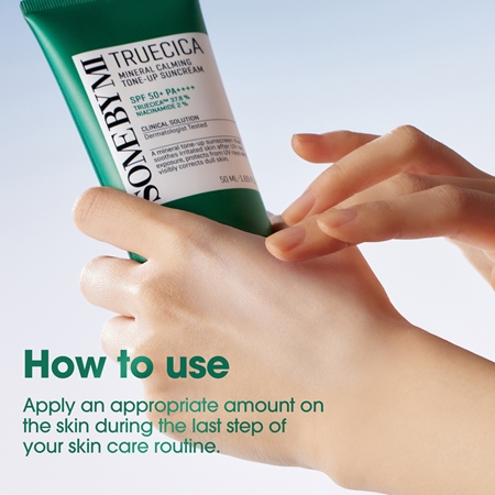 Some By Mi Truecica Mineral Calming Tone-up Suncream crème protectrice apaisante SPF 50+