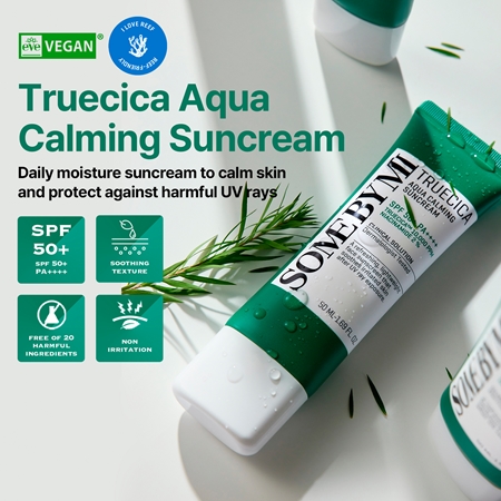 Some By Mi Truecica Aqua Calming Suncream upokojujúca ochranná emulzia SPF 50+