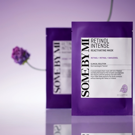 Some By Mi Retinol Intense Reactivating Mask mască textilă cu efect antirid pentru ten matur