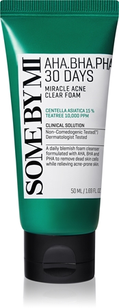 Some By Mi AHA∙BHA∙PHA 30 Days Miracle Acne Clear Foam hloubkově čisticí pěna pro problematickou pleť, akné