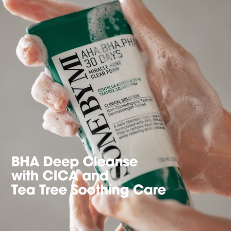 Some By Mi AHA∙BHA∙PHA 30 Days Miracle Acne Clear Foam deep-cleansing mousse for problem skin, acne