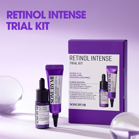 Some By Mi Retinol Intense Trial Kit Travel Set to brighten and smooth the skin
