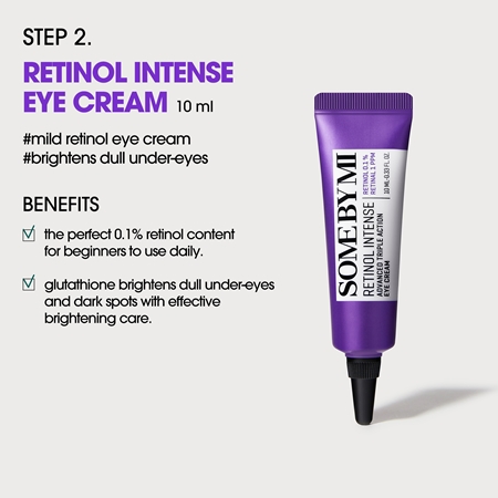 Some By Mi Retinol Intense Trial Kit Travel Set to brighten and smooth the skin