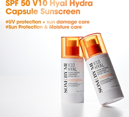Some By Mi V10 Hyal Hydra Capsule Sunscreen Protective Cream for Sensitive and Intolerant Skin SPF 50+
