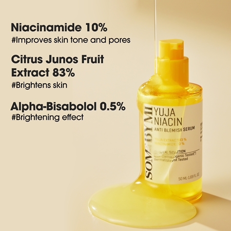 Some By Mi Yuja Niacin Anti Blemish Serum sérum hidratante iluminador para pieles hiperpigmentadas